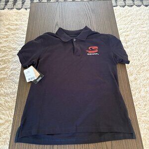 Official Ayrton Senna Foundation Polo Shirt - Black Men's Size: Small